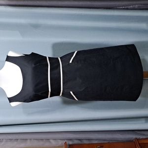 Antonio Melani Black dress with White accents Size 8